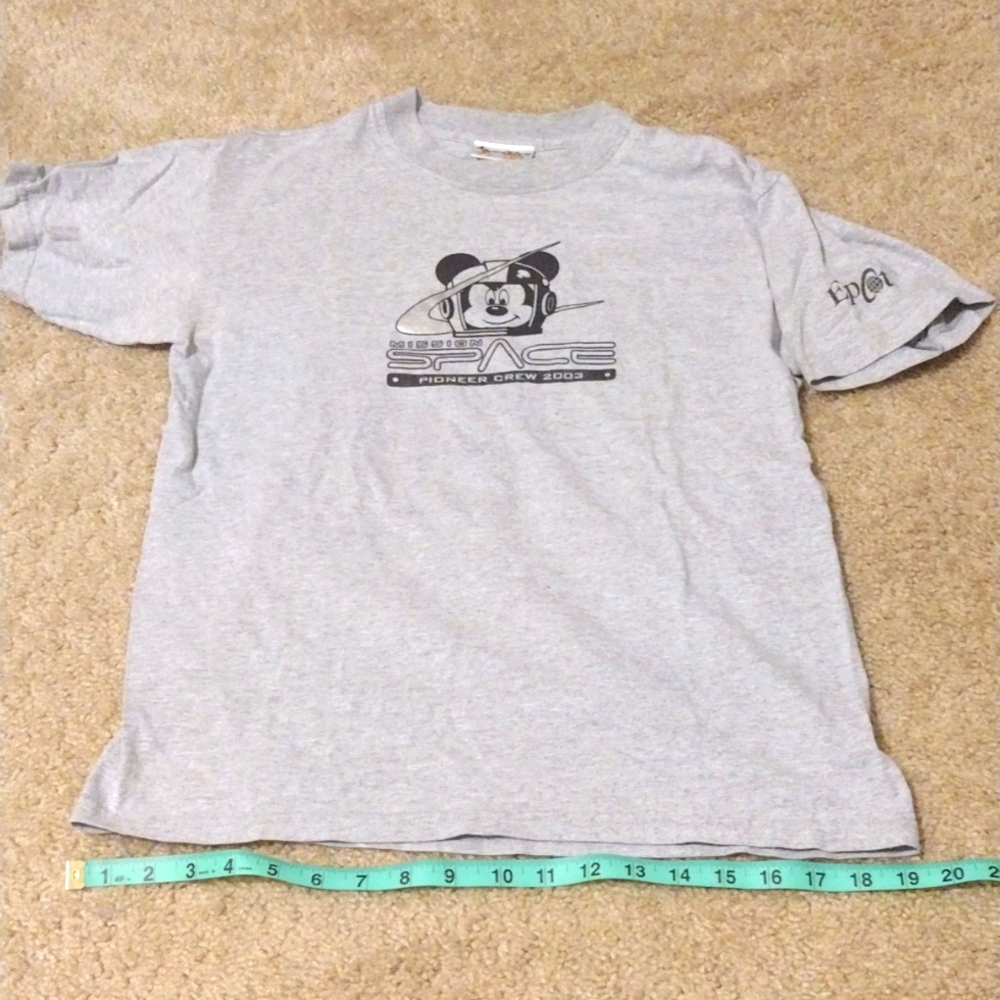 Gray Epcot Mission Space 2003 Tshirt CH XL adult small